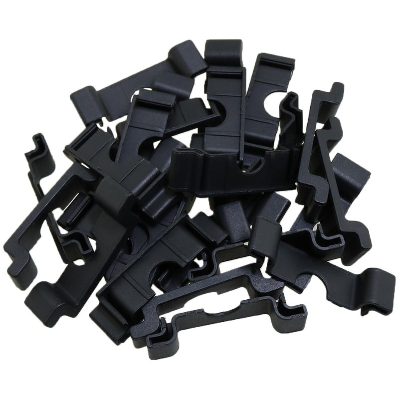 heyous 30PCS Anti Cut Protection End Cap Protector Black 35mm Terminal Block DIN Rail Suitable for Industrial and Hardware Fitting 35mm DIN Rail End Mounting - Image 4